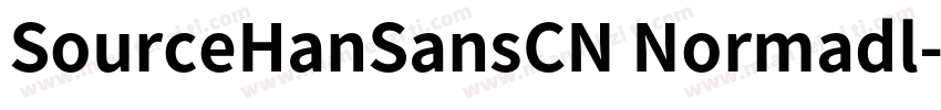 SourceHanSansCN Normadl字体转换